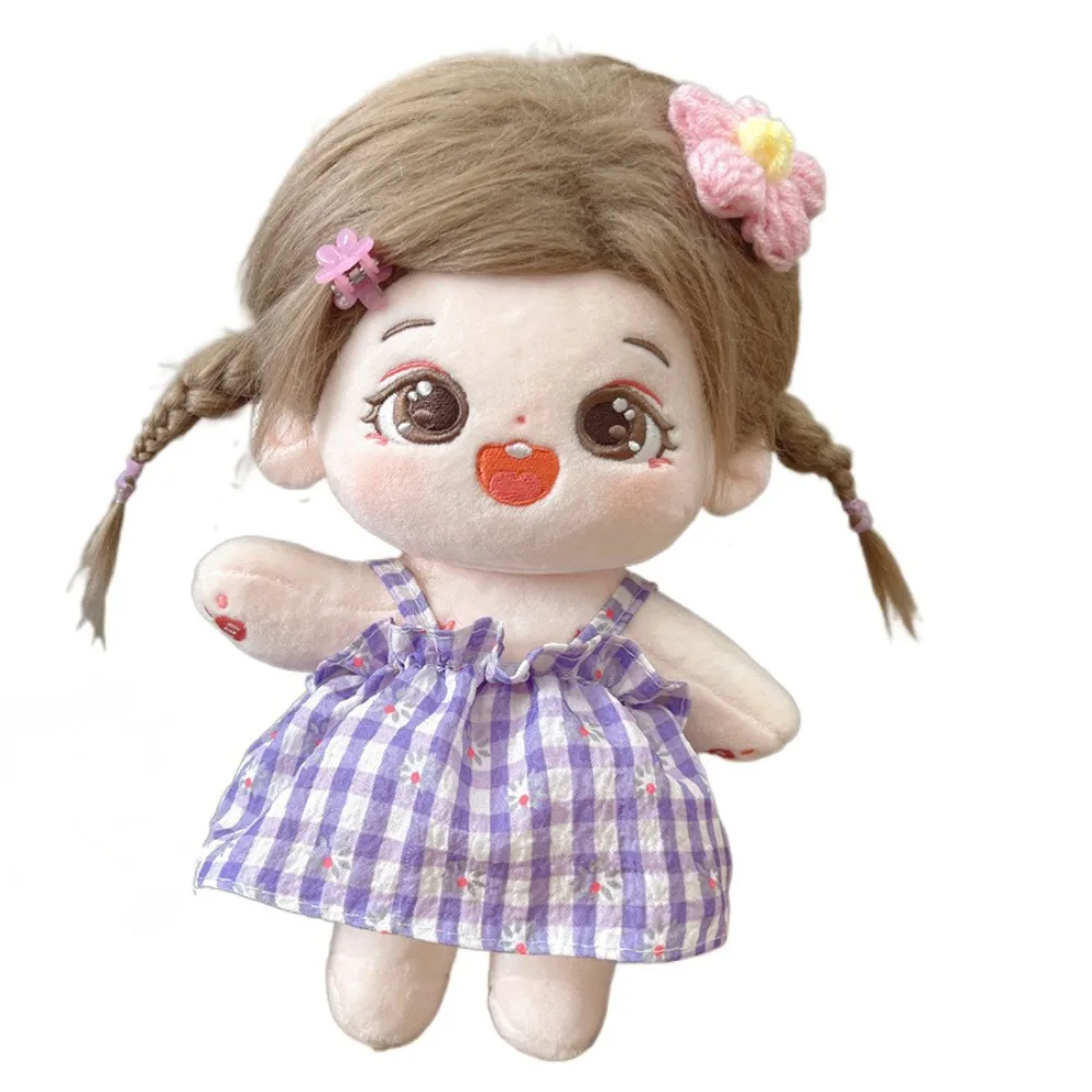 DIY 의류 면 인형 드레스 스위트 스커트 드레스 20cm 면 인형 옷 드레스업 수트 아이돌 인형 스커트 인형 액세서리