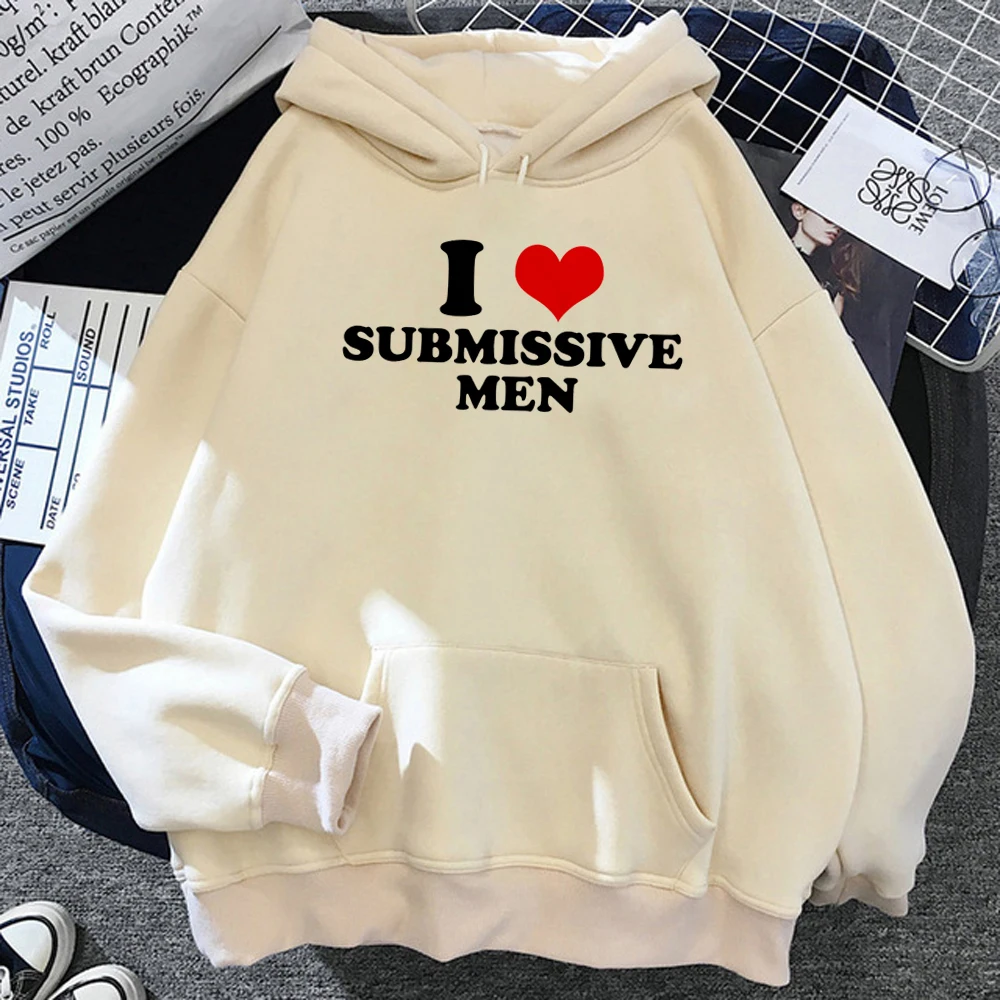 

i Love Submissive Men hoodies women gothic graphic 90s Winter tracksuit hoddies female anime sweatshirts