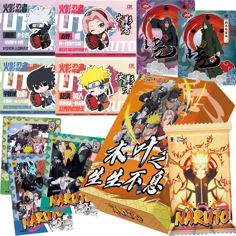 

Коллекционные карты Наруто для детей, классические воспоминания, театр, издание, эксклюзивные ретро-плакаты с персонажами, подарки для хобби