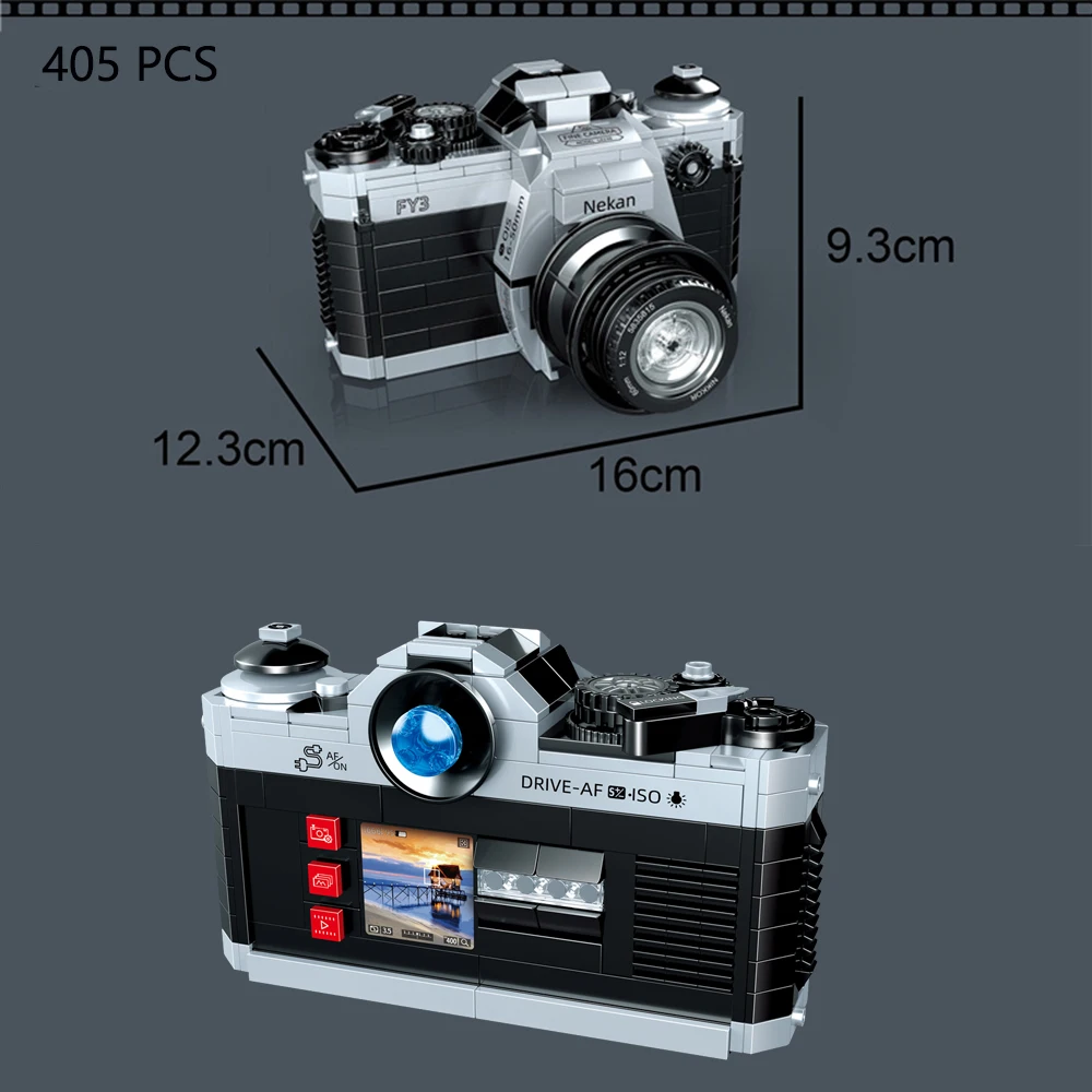 Giocattolo mini blocchi di costruzione per fotocamera DSLR: kit della serie di modelli di fotocamera DSLR e preferita dai bambini - Regali creativi ed educativi