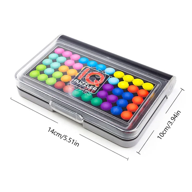 1 صندوق ألعاب مونتيسوري الذكاء الخرز السحري السفر للأطفال والكبار لعبة الدماغ بناء المهارات المعرفية #6