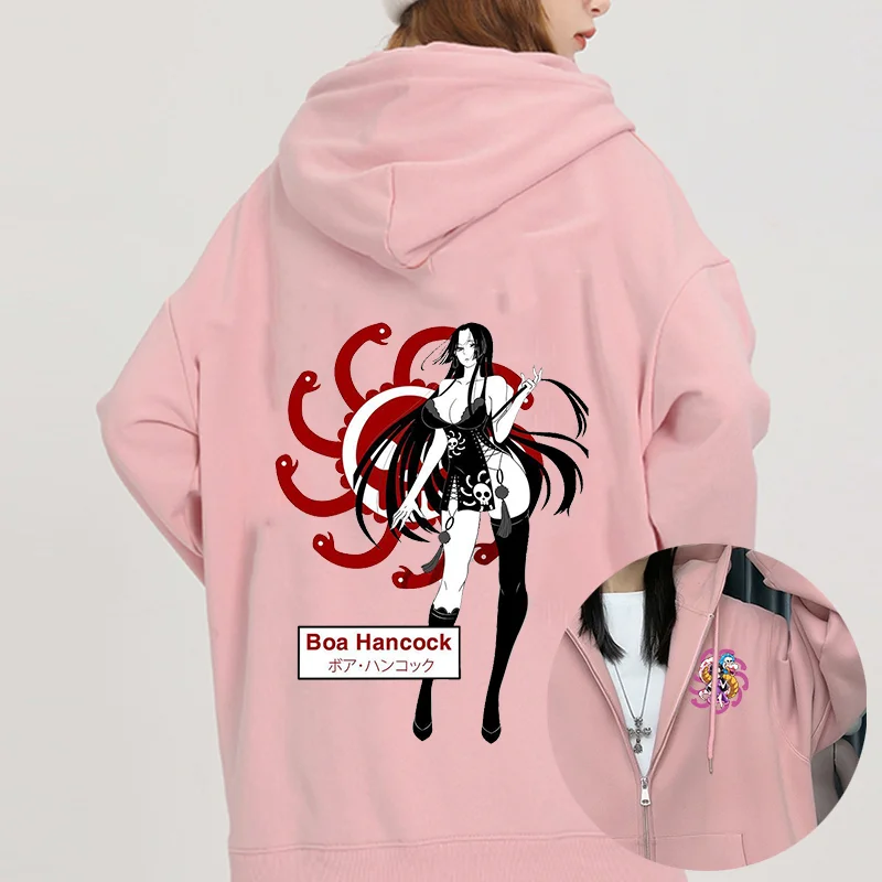 Anime ONE PIECE Hoodies Boa Hancock men's and women's pullover role-playing clothing autumn and winter street Hoodies