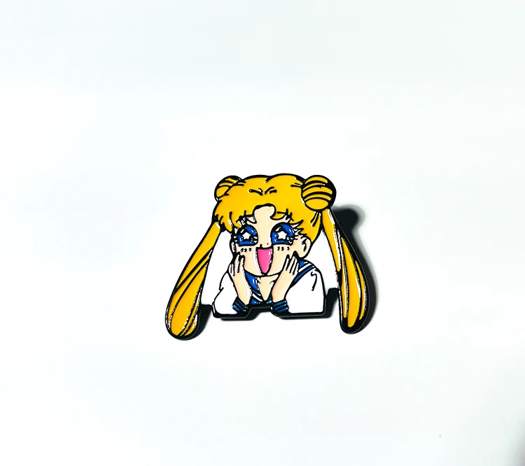 

Anime Sailor Moon Enamel Pins Kawaii Tsukino Usagi Metal Badges for Women Men Jewelry Fashion Cute Cartoon Brooches Gifts