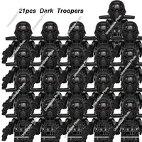 Hot Toys 21Pcs/Set Scount Troopers 501st Star Wars Clone Legion Commander Darth Vader Cody Compatible Mini Figure Kid Toys Gifts