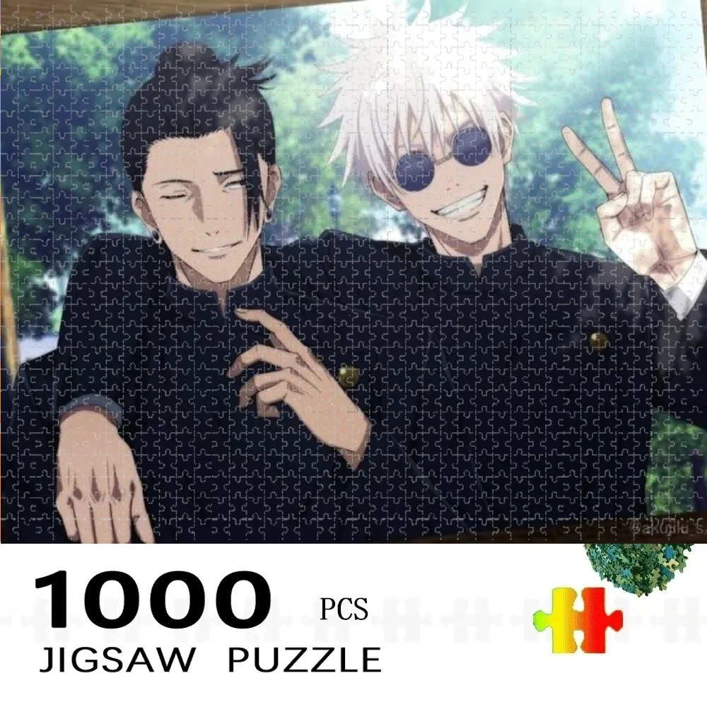 

Пазл из 1000 деталей, серия аниме «Джуджуцу Кайсен», идеально подходит для творческих занятий своими руками с семьей, подарок, игрушка для развлечений