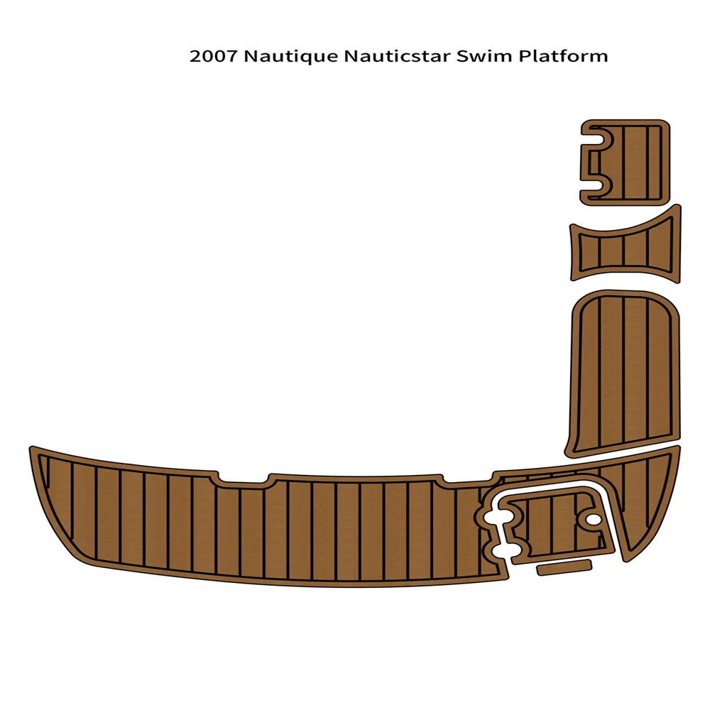 

2007 Nautique Nauticstar Swim Platform Step Pad Boat EVA Foam Teak Deck Floor