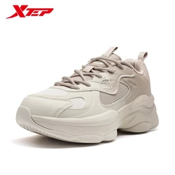 Xtep Egg Roll Shoes Retro For Women 2024 Winter Durability Sports Shoes Comfortable Trendy Retro Sneakers 976418320051