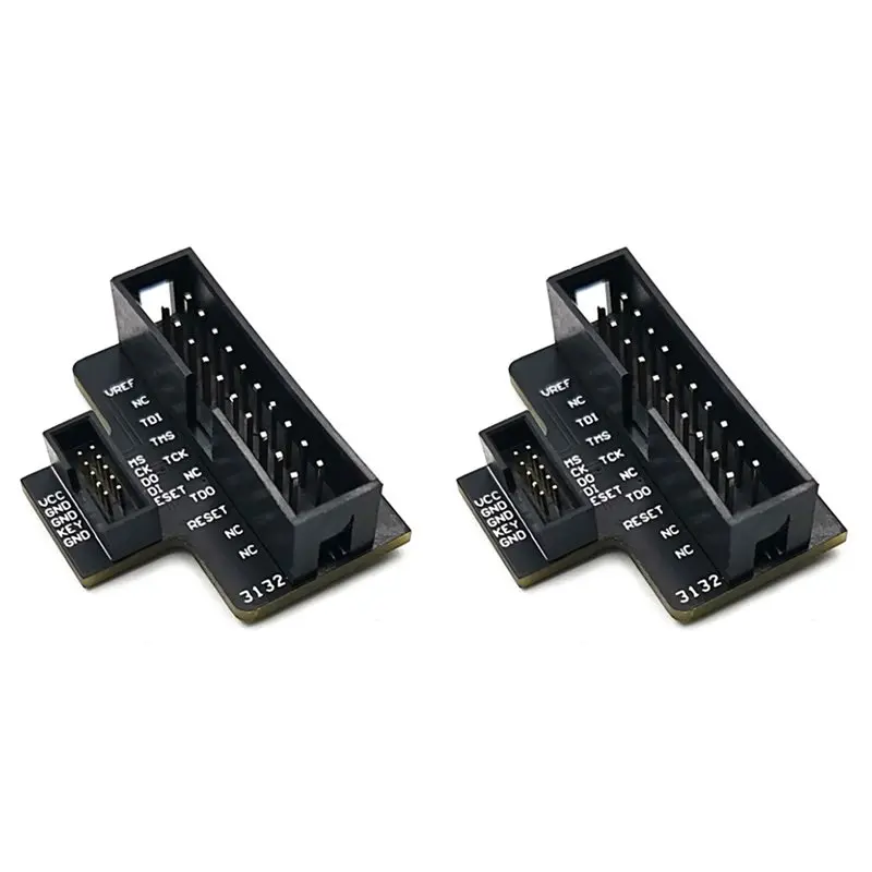 【CYBER MONDAY】2X New 1.27Mm JTAG Adapter Board Standard JTAG Interface 2.54Mm 20 Pins To 1.27Mm 10 Pins Support JLINK/SWD