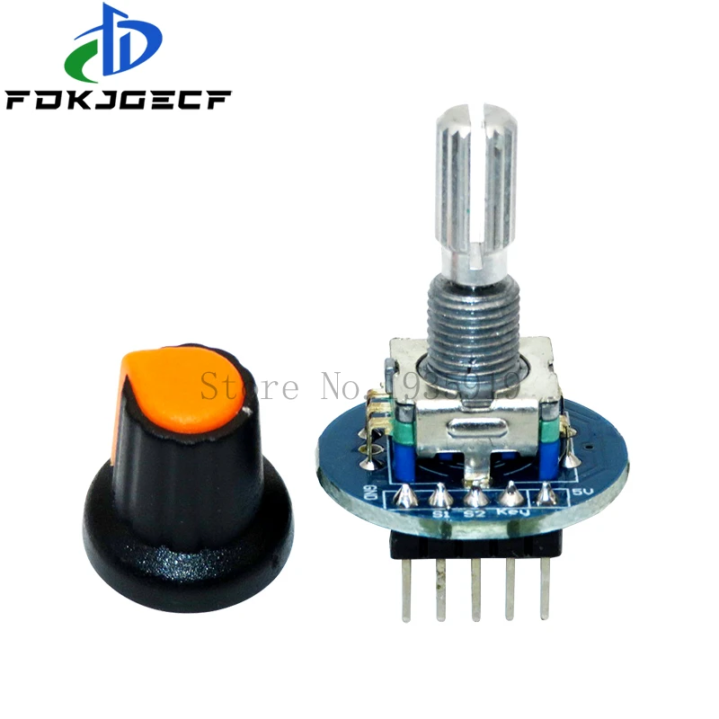 Rotary Encoder Module for Arduino Brick Sensor Development Round Audio Rotating Potentiometer Knob Cap EC11