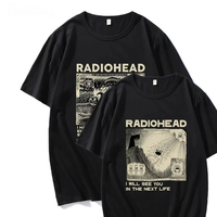 Radiohead T Shirt Vintage Classic Tees North America Tour Rock Boy women's tshirt Camisetas Hombre Hip Hop Street casual Top
