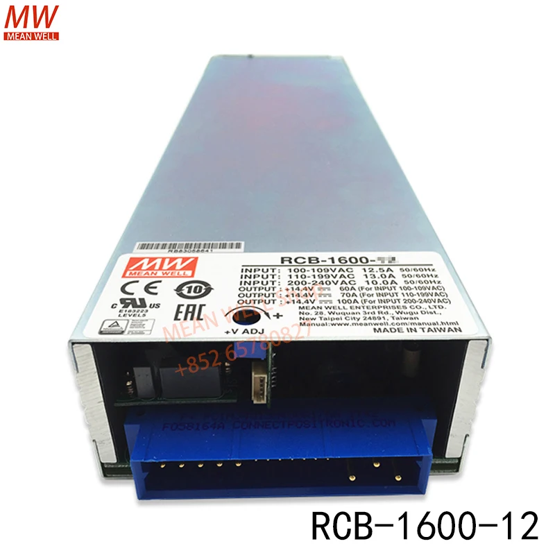 Original MEAN WELL 1600W Rack Mountable Front Three-stage PFC End Battery Charger RCB-1600-12 RCB-1600-24 RCB-1600-48