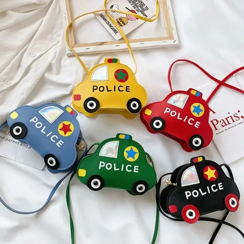 

Детская сумка-мессенджер через плечо для девочек и мальчиков, мини-сумка с забавным мультяшным дизайном автомобиля, для школьников