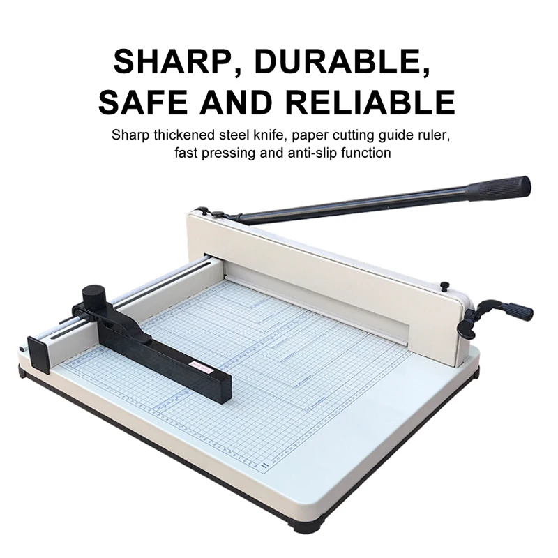 858 A3 ギロチン式紙断裁機 トリマー 重量級 手動ペーパーカッター 紙断裁機 A3 A4対応