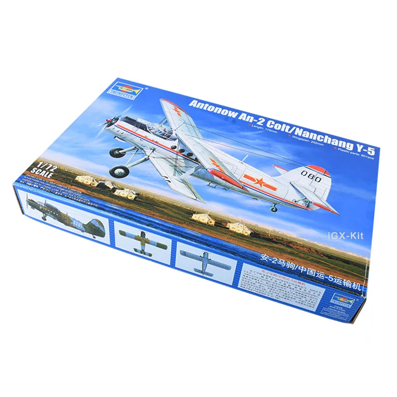 Trumpeter 01602 1/72 Antonov An2 An-2 Colt Nanchang Y-5 Transport Aircraft Plastic Assembly Model Building Kit Toy Gift