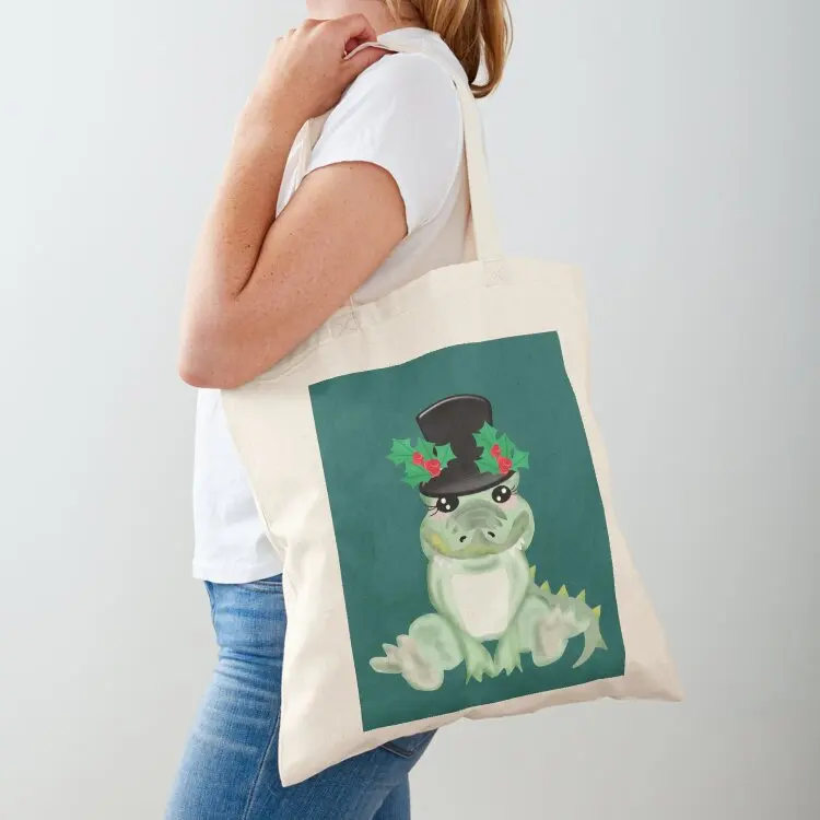 

Christmas crocodile Tote Bag Cloth bag Shopper tote bags men Candy bags