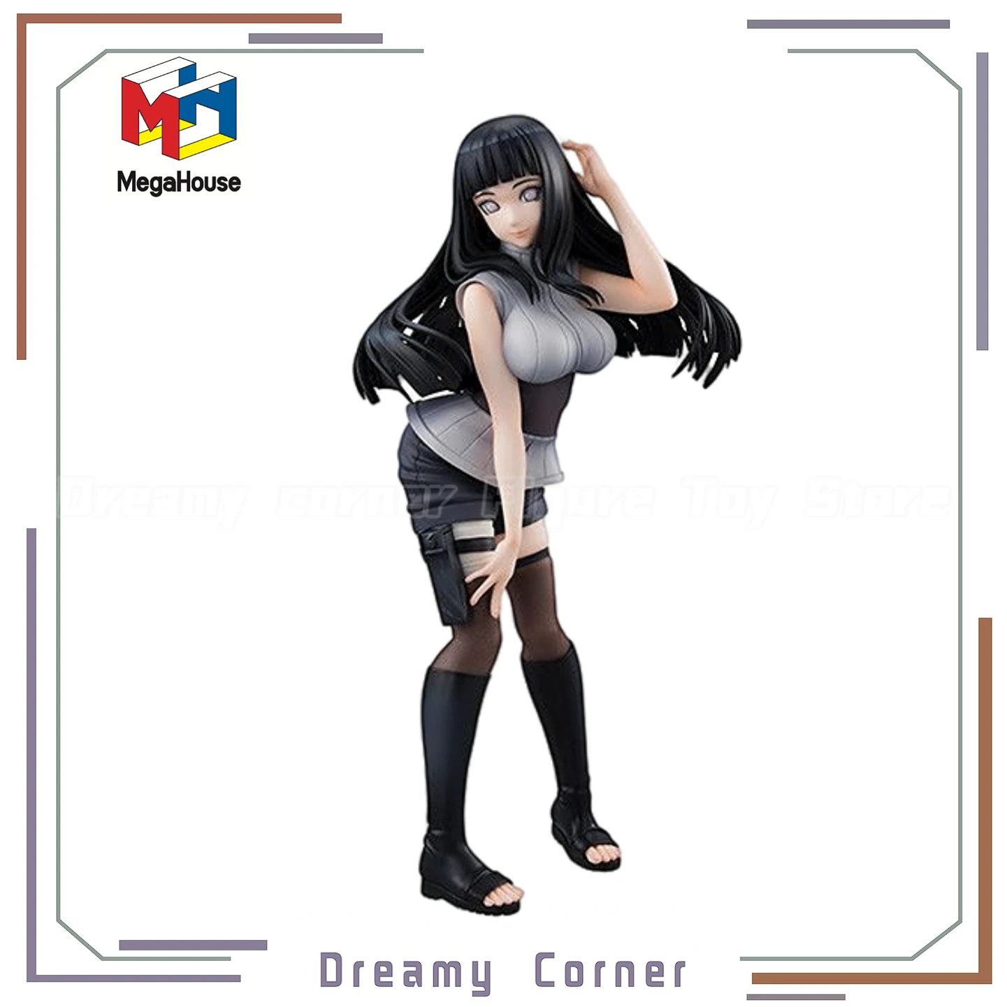 

【В наличии】Оригинальная серия MegaHouse GALS NARUTO Shippuden Hyuuga Hinata 1/8, фигурка с орнаментом, коллекция игрушек