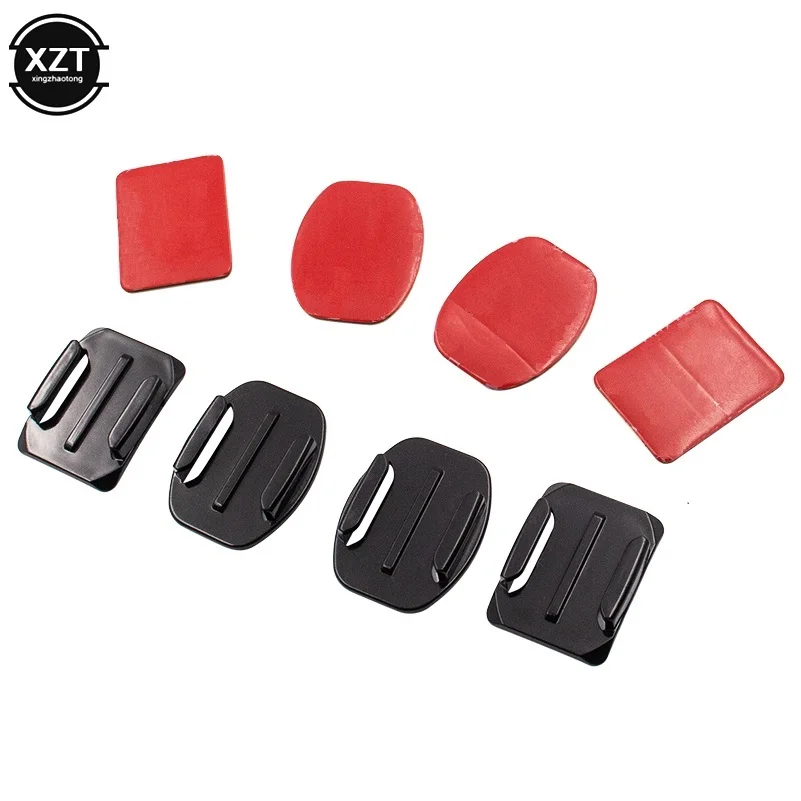 Flat Curved Mount Set Sticker for Gopro Hero 8 7 6 5 4 3 + Xiaomi Yi SJCAM 3M Adhesive Action Camera Helmet Base Accessories Set