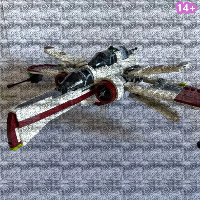 

Starfighter 497PCS Galaxy ARC-170 Building Blocks Star Battle Model Bricks Toy MOC 75402 For Friends Christmas Birthday Gifts