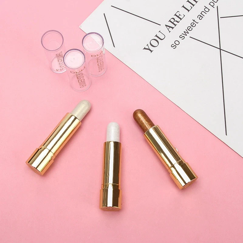 3D Gesicht Erhellen Highlighter Stick Bronzer Schimmer Concealer Creme Kontur Wasserdicht Langlebig Make-Up-Tool Für Frauen