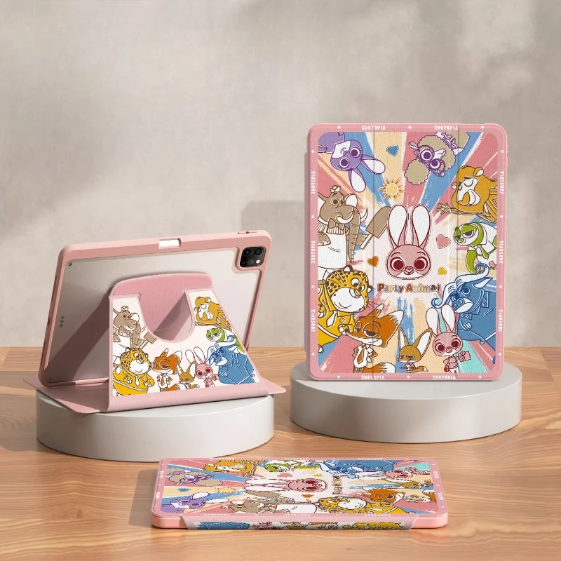 

Чехол Zootopia для iPad Funda ipad 8 9 10 10,2 дюйма A16 11 дюймов Защитный чехол Air 4 5 10,9 дюйма M2 M3 Pro 3 4 5 6 12,9 дюйма M4 Чехол для планшета