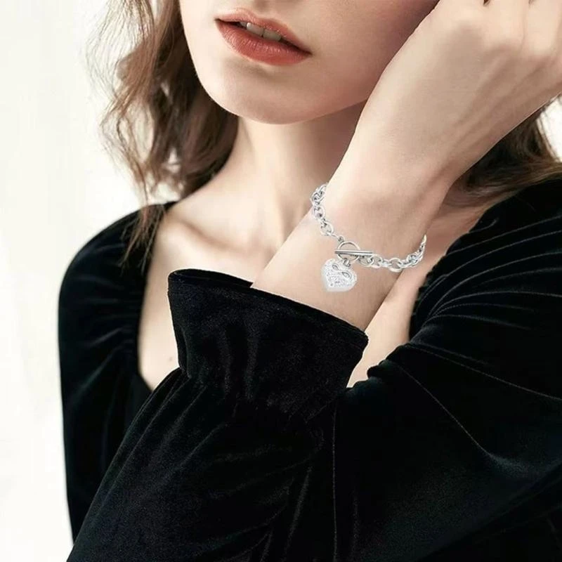 نصب تذكارية للحيوانات الأليفة المجوهرات أساور جرة القلب مقاوم للصدأ مقاوم المقاوم للصدأ أذرع أساور جرة مع لغة يحب #1