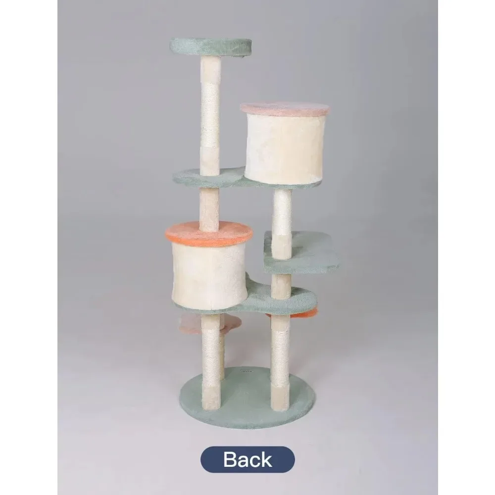 Imagem -04 - Quadro de Escalada Criativa Cat Tree Apartamento com Flower Rest Platform Grandes Plataformas Cat Supplies 63