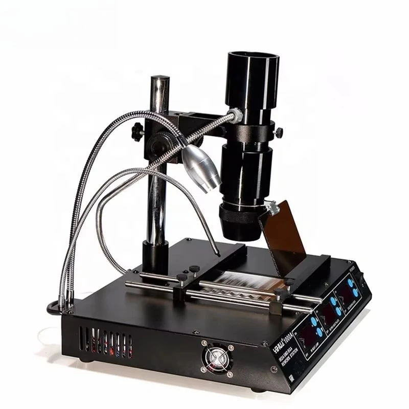 1000A   BGA Rework Station 3 in 1 Lead-Free Soldering Station Motherboard Repair Soldering Iron Desoldering Station
