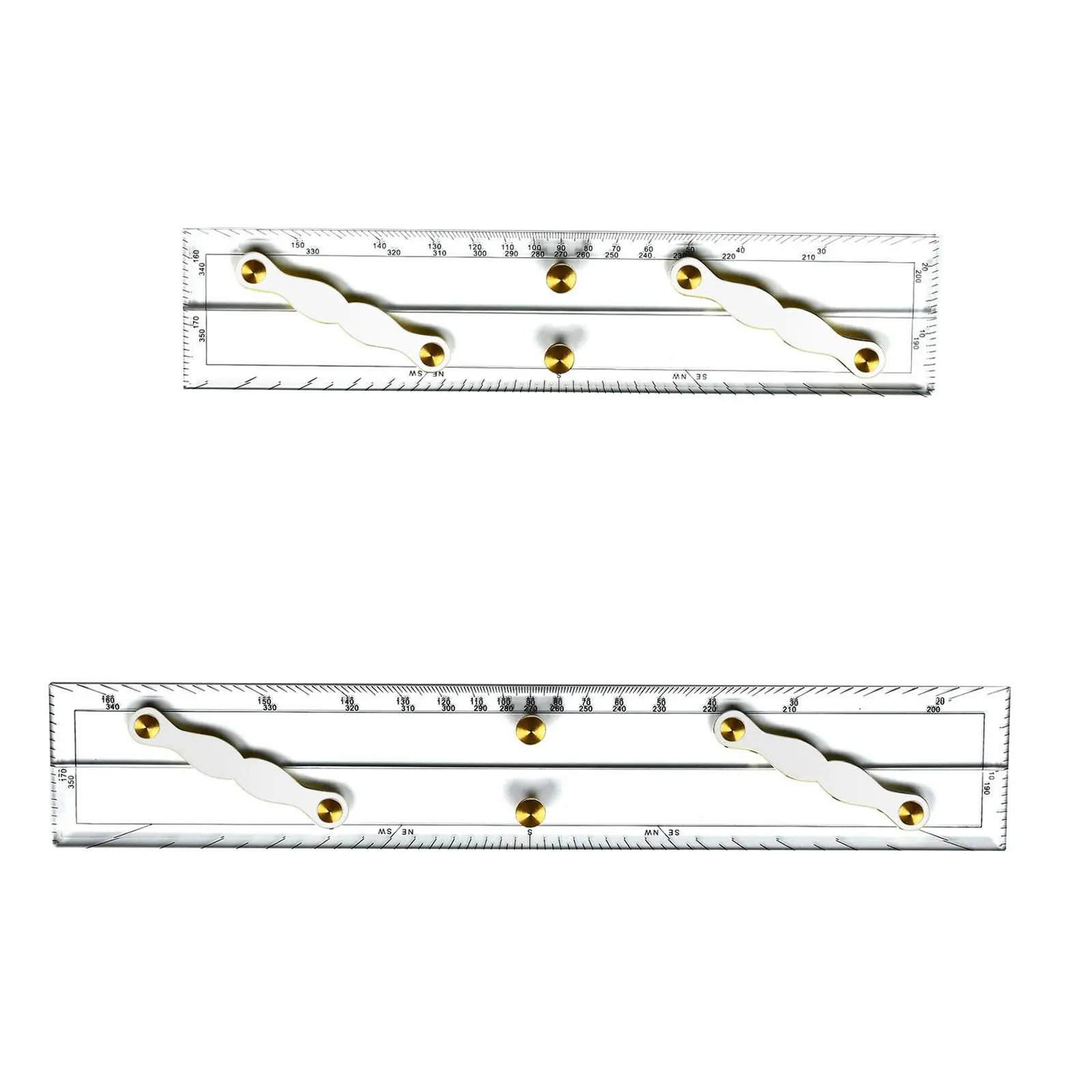 Navigation Parallel Ruler with Clear Scales Marine Parallel Ruler for Boat