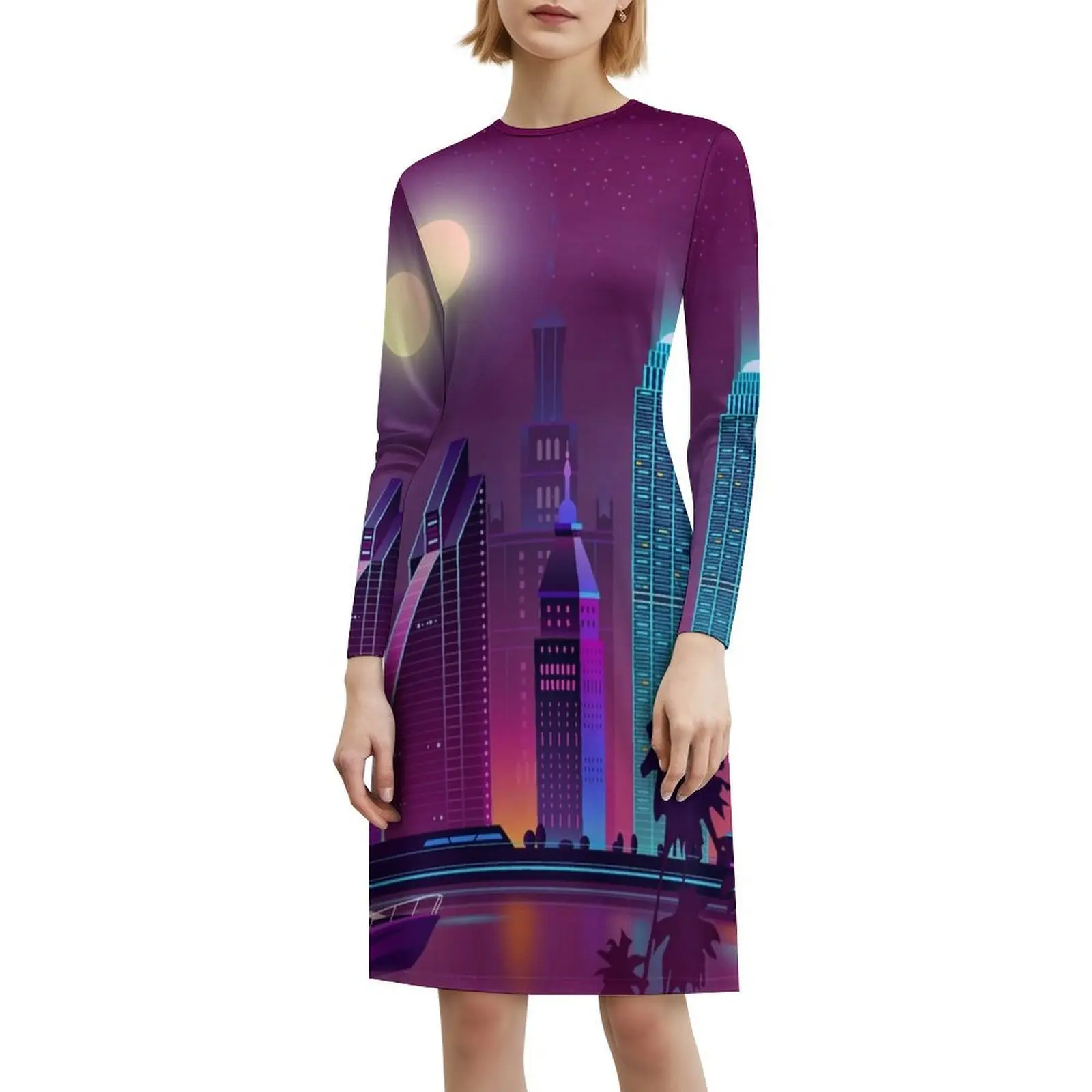 Dubai Bohemian Sleeveless Dress For Women Print Beach Party Dresses Dubai Women's Dress