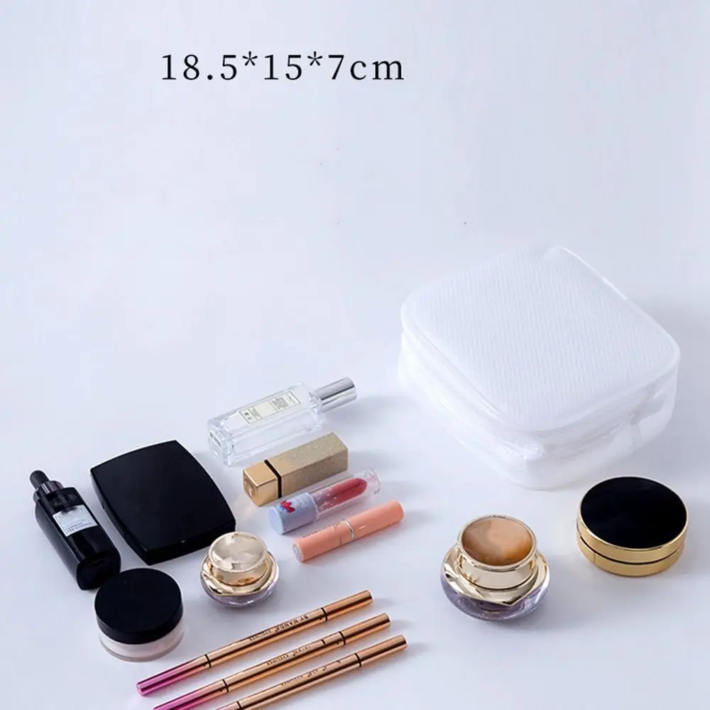 

Mesh Cloth Square Bag Organizer Case Wash Pouch Mesh Cosmetic Bag Combination Cosmetic Cases Storage Toiletry Bag Makeup Bags