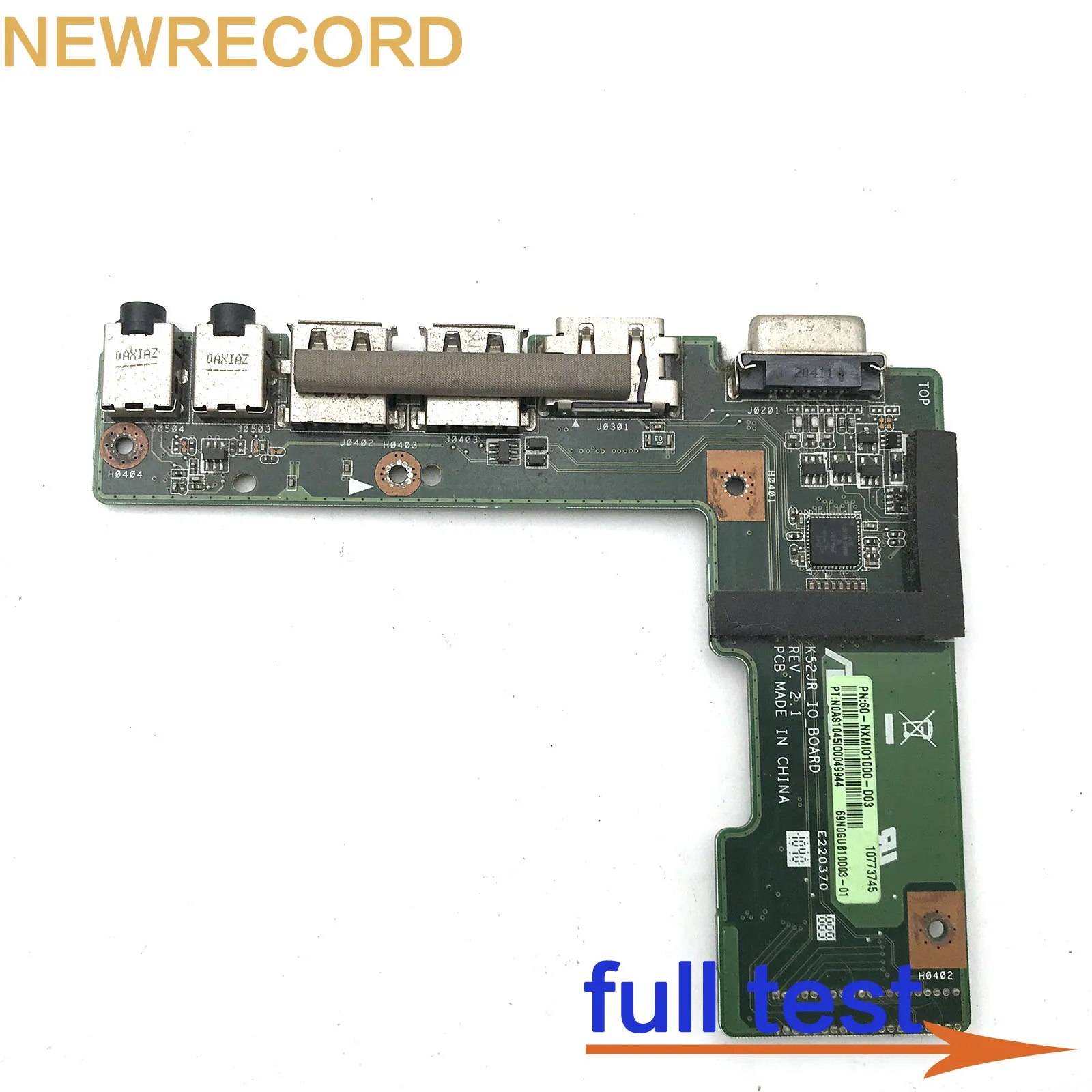 

Originele Voor Asus K52 X52J A52J K52J K52JR K52JT K52JB K52N X52F K52F A52D K52D X52D X52N P52J Usb Board Audio 60-NXN010