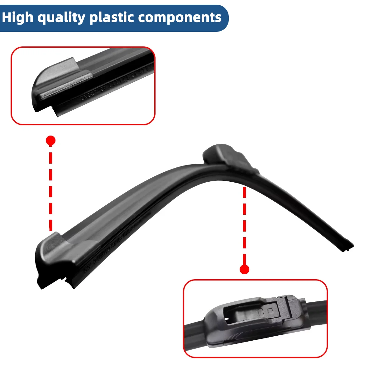1PC Universal Frameless Car Windshield Wiper Blade J Hook Type Soft Rubber Wipers Car 13\
