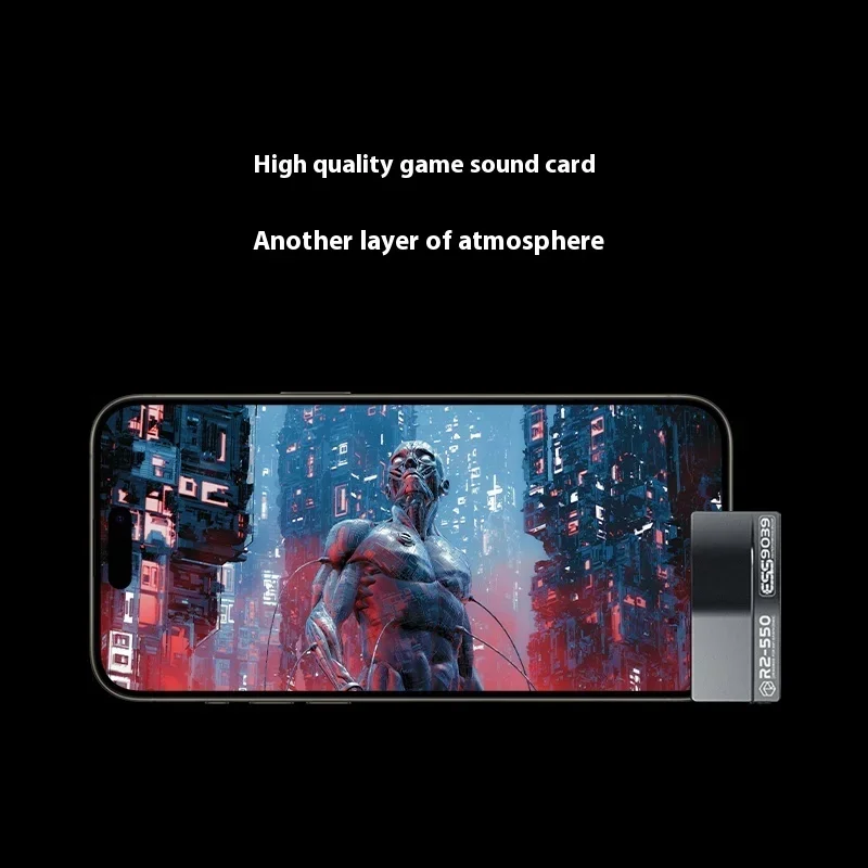 ROSESELSA RZ550 Portable HIFI Headphone Amplifier USB C DAC AMP ES9039Q2M DSD256 Decoding Type-c/lightning To 3.5/4.4mm Output