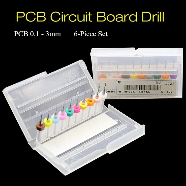 PCB Tungsten Carbide Micro Drill Bits Set for Engraving Amber Wax Jewelry - Mini Hand Twist Drills for Precision Hole Making