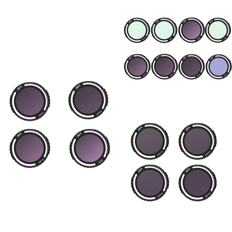 

JSR JUNESTAR Drone Traversing Machine Filter Set As Shown Drone Parts For Avata 2 Optical Glass Photography Filters Kit Set B