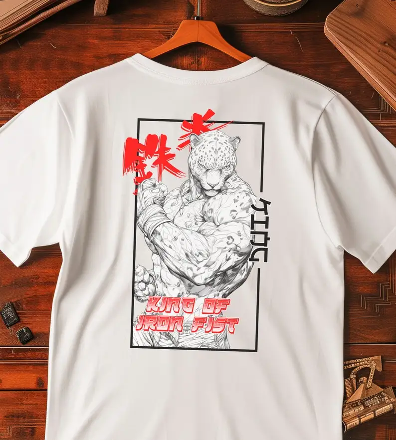 TEKKEN King Anime T Shirt | Men's Tekken Game Tee | Gaming Streetwear Graphic T-Shirt | Gifts for Gamers Stylish Japanese Anime