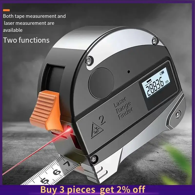 

1Set Laser Tape Distance Meter Portable Horizontal Distance Meter Measuring Device Multifunctional Tape Measure