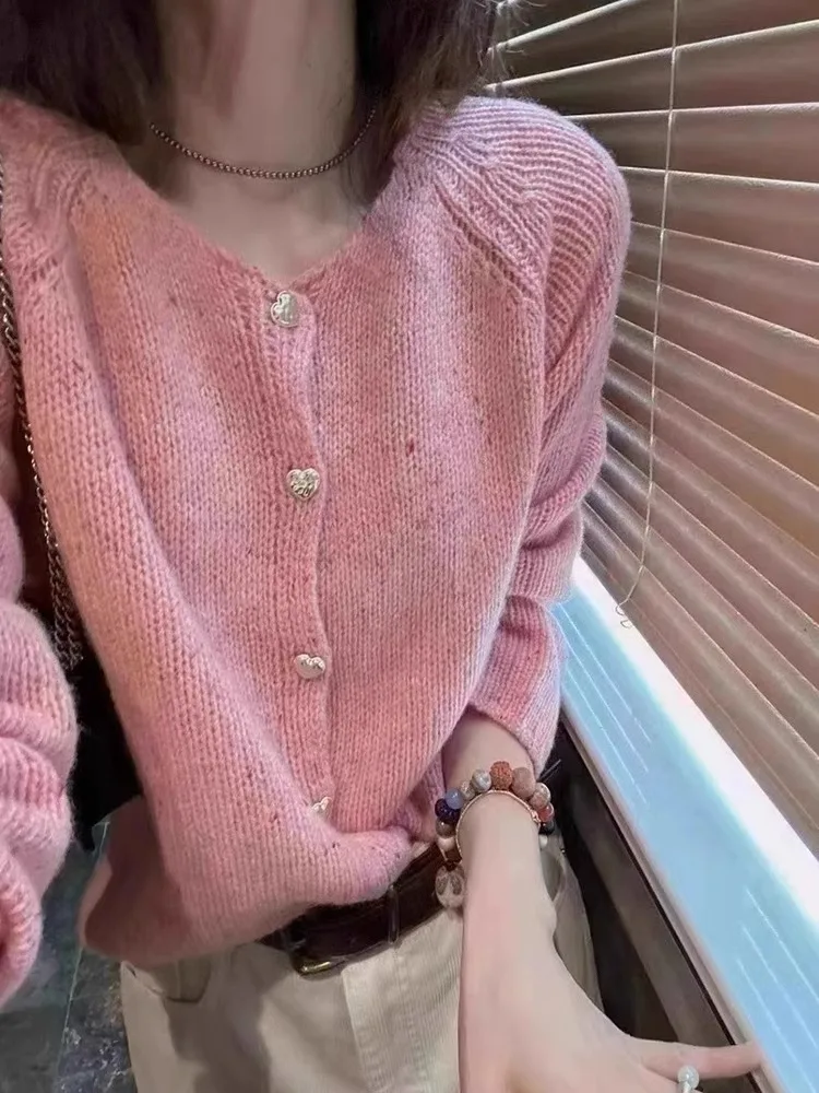 Ele Camere Cárdigan abierto Largo Sve redondo Ne Color puro Top de punto Viaje Antienvejecimiento Otoño Invierno Nuevo Sle Exterior...