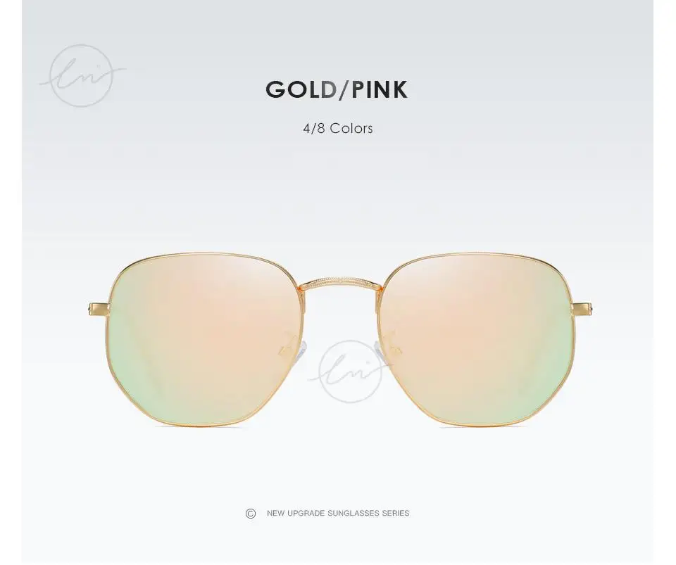 LM Neue Mode Frauen Hexagon Sonnenbrille Männer Retro Polarisierte Fahren Beschichtung Spiegel Sonnenbrille Goggle UV400 Brillen gafas de sol – Detail 14