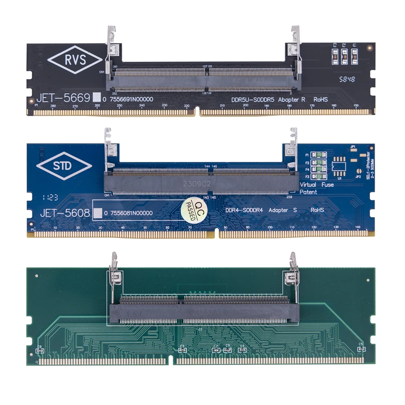 DDR3 DDR4หน่วยความจำแรมข้อต่ออแดปเตอร์ DDR5/4/5 DDR3หน่วยความจำแรมแล็ปท็อป SODIMM ถึง DIMM Riser 240pin 288pin การ์ด DIMM สำหรับเดสก์ท็อป