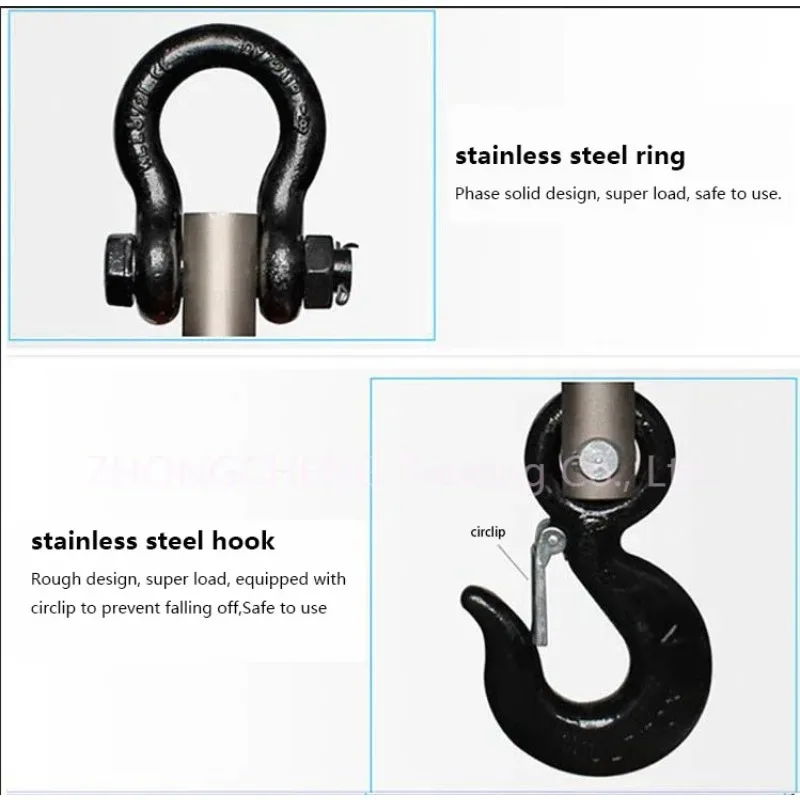 

2026 10T Wireless Electronic Crane Scale Wireless Printing Crane Scale Hook Called Driving Scale
