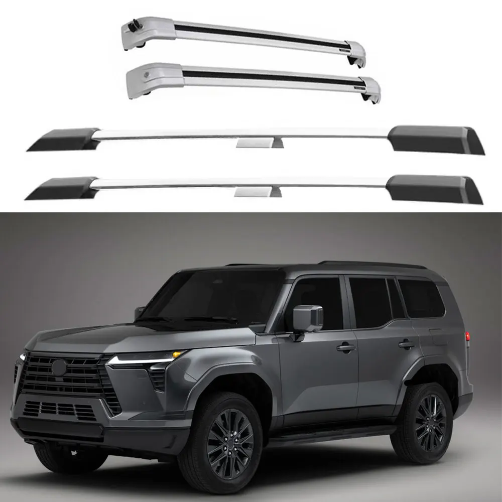 4Pcs for Lexus GX 550 Premium 2024 2025 Side Roof Rail Racks Side Cross Bar