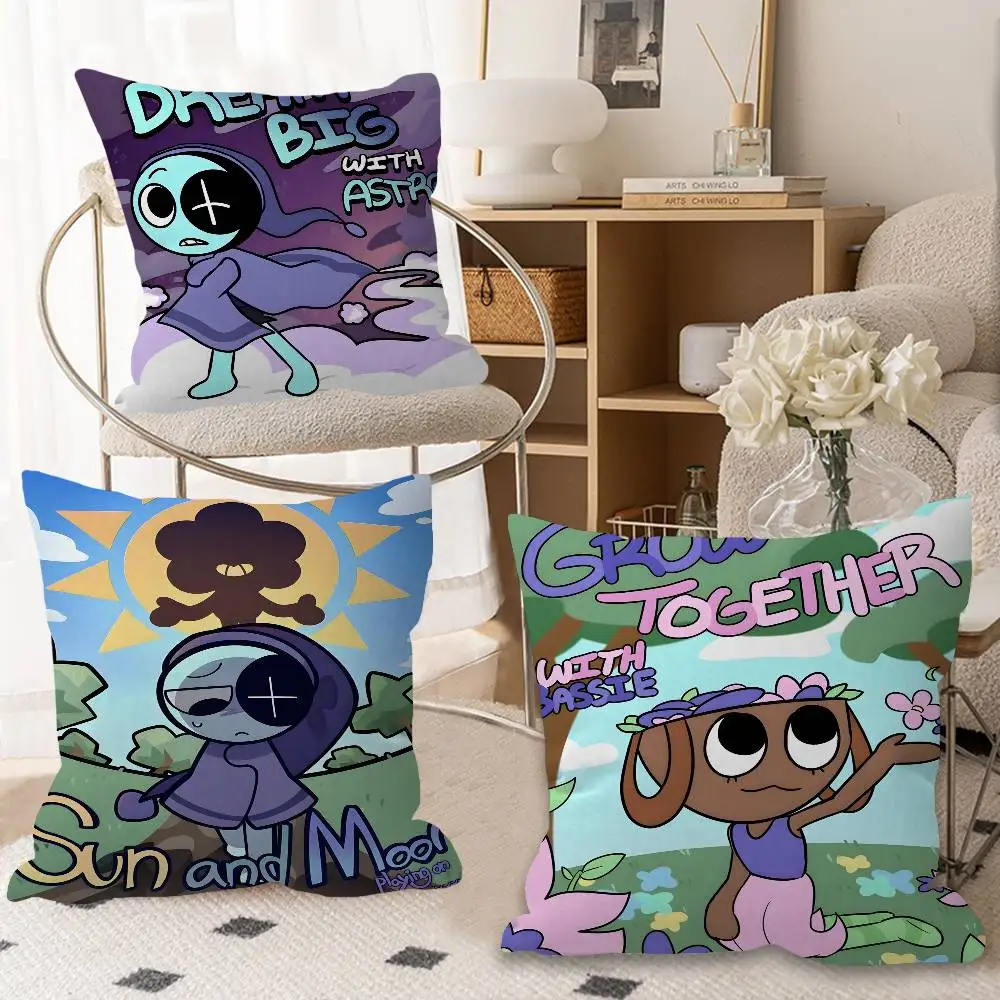 

Game D-Dandys W-World Pillow Gift Home Office Decoration Bedroom Sofa Car Cushion Cover case 45x45