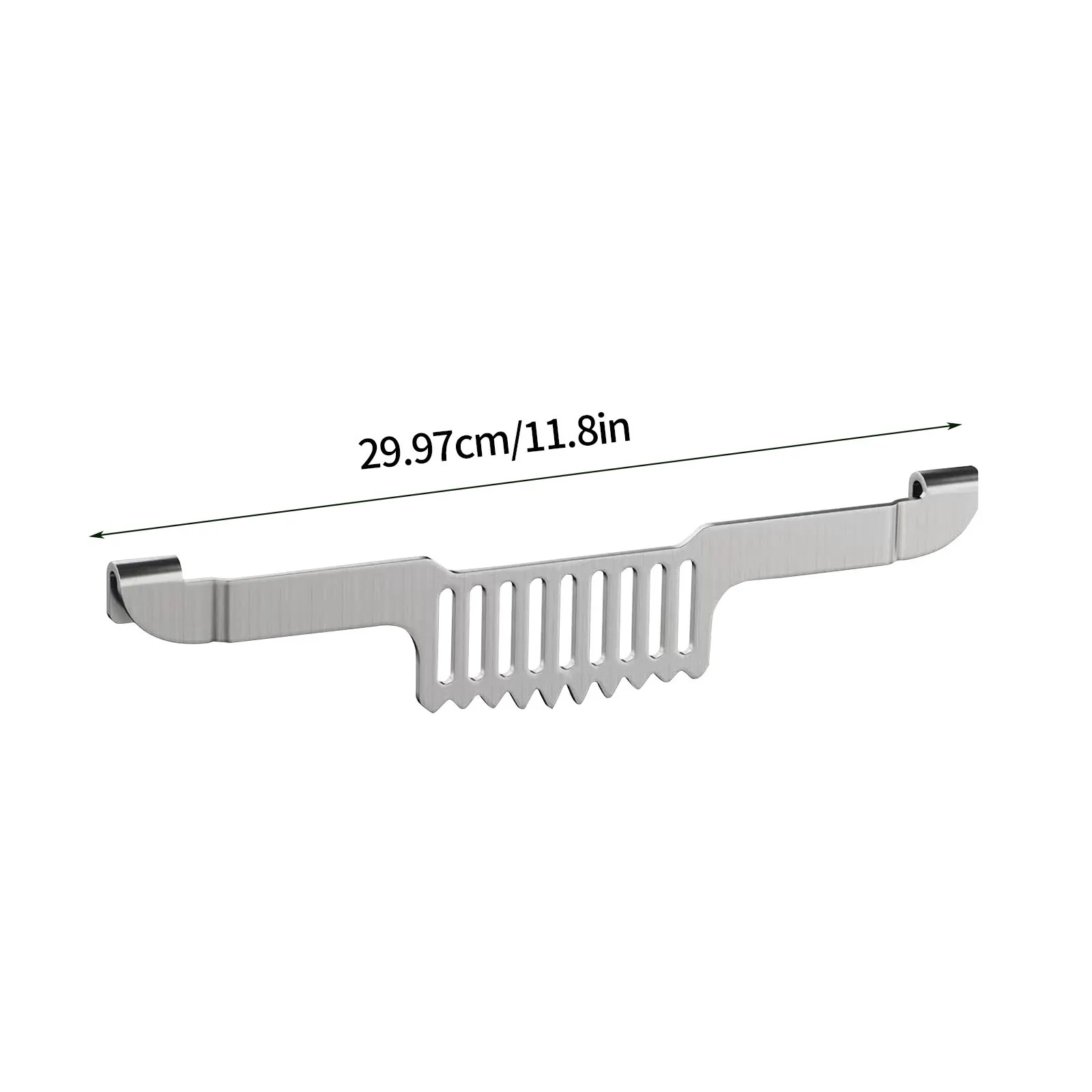 New Stainless Steel Grease Trap BBQ Food Block Holder Griddle Food Securing Rack for Flat Top Grill Cooking Grill Accessory  ﻿