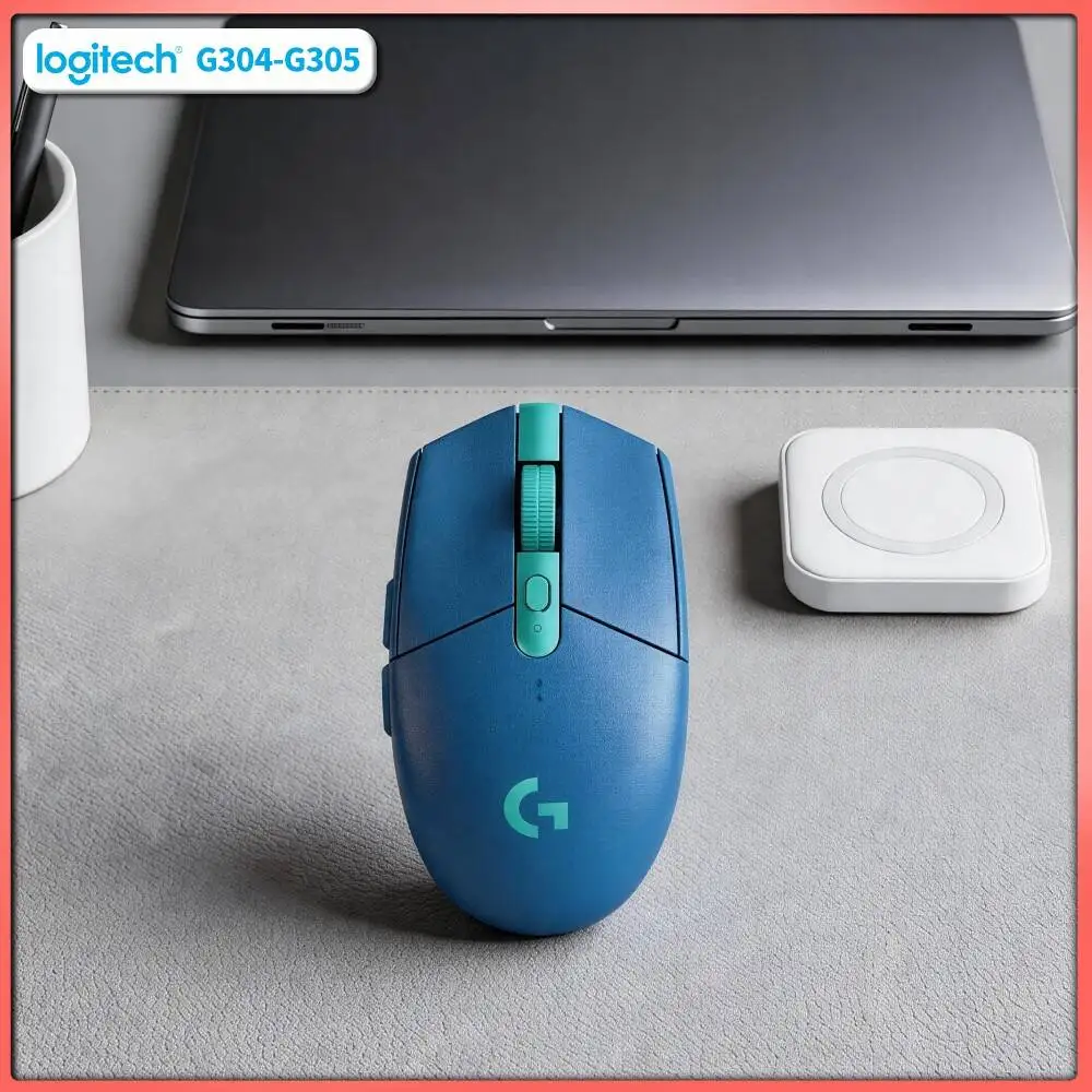 Mouse Sem Fio Logitech G305 LIGHTSPEED, 12000 DPI HERO Alta Precisão, 6 Teclas Personalizáveis, Bateria de 250h, Mouse para Jogos PC Mac