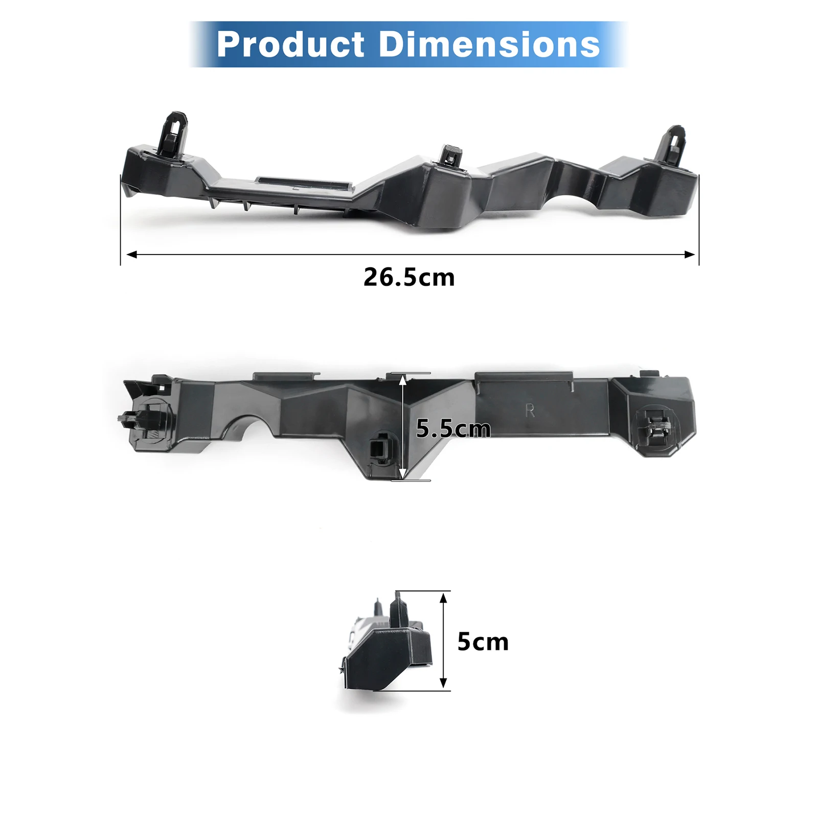 Front Bumper Brackets Retainer Left Right 52145-48010 52146-48010 For Lexus RX330 RX350 RX400 2004 2005 2006