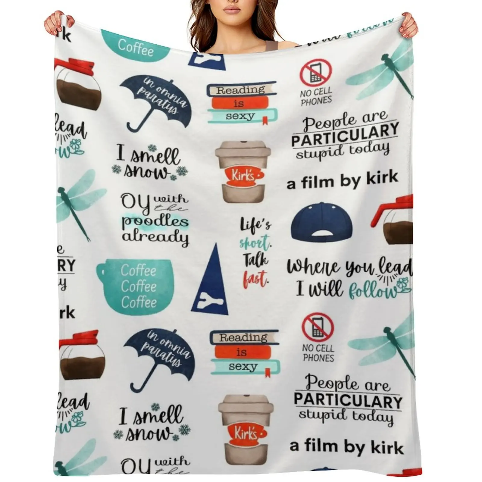 

Bigger Sticker pack: I smell snow, In omnia paratus, a film by kirk Throw Blanket sofa bed anime Nap Fashion Sofas Blankets