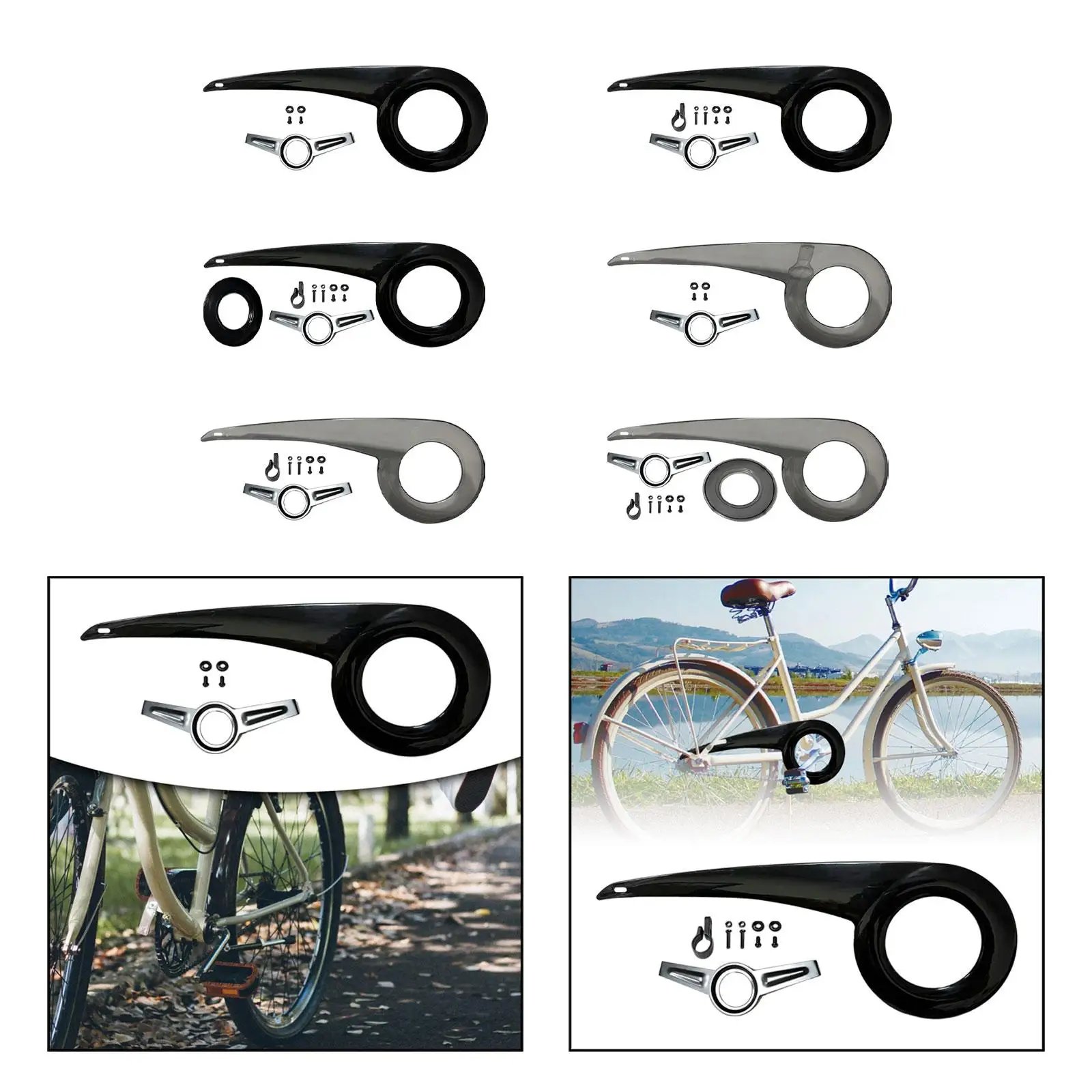 غطاء سلسلة الدراجة الواقي العالمي لسلسلة الدراجة لركوب الدراجات #1