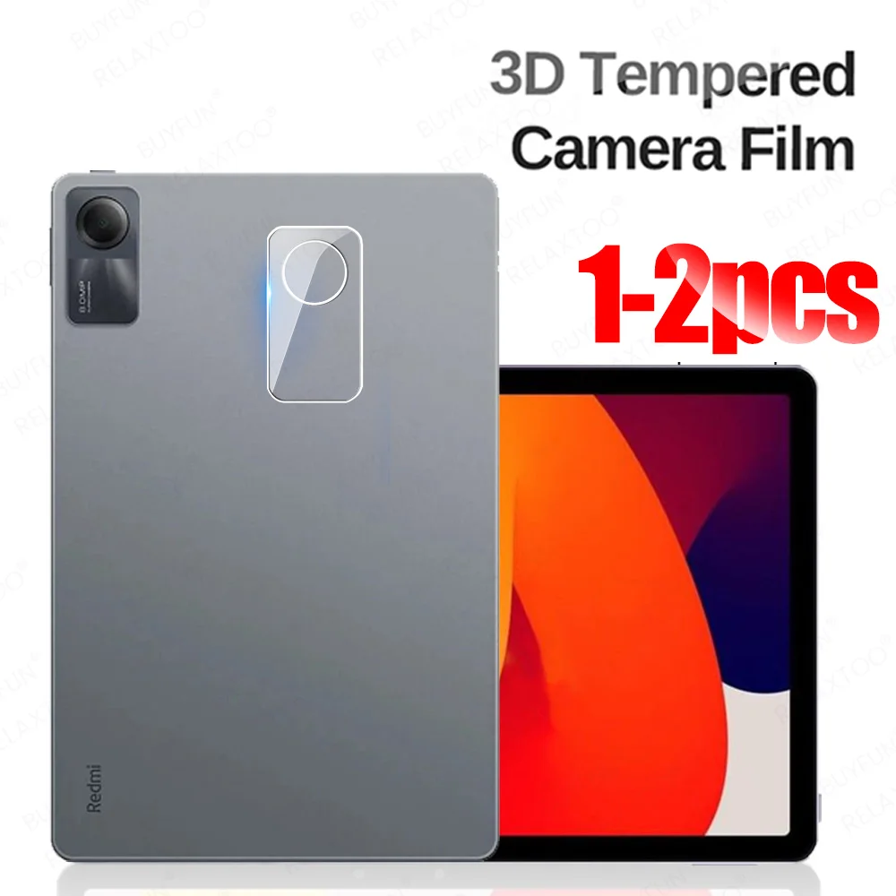 1-2Pcs 3D Clear Camera Protector For Xiaomi Redmi Pad SE 11 Lens Tempered Glass Cover Case RedmiPadSE RedmiPad S E PadSE 11 inch