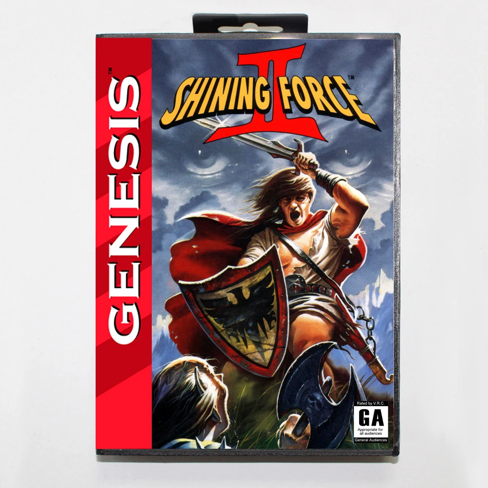 Shining Force 2 MD Game Card with US Box for 16 Bit Sega Megadrive Genesis Console